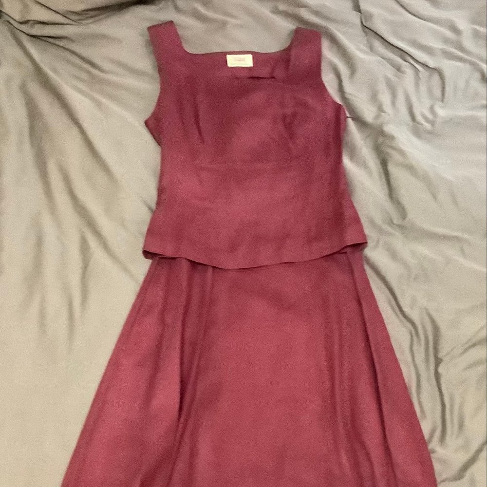 Sisley Madder Rose Linen Two Piece Set